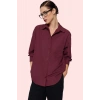 Kadın Boyfriend Geniş Kalıp Pamuklu Gömlek Günlük Casual Stil Hafta Sonu Dayanıklı Malzeme