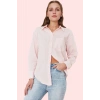 Kadın Boyfriend Geniş Kalıp Pamuklu Gömlek Günlük Casual Stil Hafta Sonu Dayanıklı Malzeme