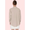 Kadın Boyfriend Geniş Kalıp Pamuklu Gömlek Günlük Casual Stil Hafta Sonu Dayanıklı Malzeme