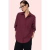 Kadın Boyfriend Geniş Kalıp Pamuklu Gömlek Günlük Casual Stil Hafta Sonu Dayanıklı Malzeme
