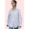 Kadın Boyfriend Geniş Kalıp Pamuklu Gömlek Günlük Casual Stil Hafta Sonu Dayanıklı Malzeme