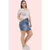 Kadın Büyük Beden Denim Şort Etek; Yüksek Bel Kısa Boy Günlük Stil Yaz Aylarının Vazgeçilmezi