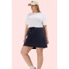 Kadın Büyük Beden Örme Etek Yüksek Bel Geniş Paça Günlük Hafta Sonu Yaz Aylarının Vazgeçilmezi