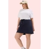Kadın Büyük Beden Örme Etek Yüksek Bel Geniş Paça Günlük Hafta Sonu Yaz Aylarının Vazgeçilmezi