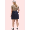 Kadın Büyük Beden Örme Etek Yüksek Bel Geniş Paça Günlük Hafta Sonu Yaz Aylarının Vazgeçilmezi