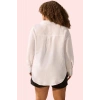 Kadın Büyük Beden Oversize Keten Gömlek Günlük Stil Özel Günler Yaz Aylarının Vazgeçilmezi