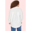 Kadın Büyük Beden Oversize Poplin Gömlek Renk Günlük Kullanım İçin Yaz Aylarının Vazgeçilmezi
