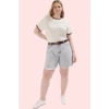Kadın Büyük Beden Pamuk Denim Şort Yüksek Bel Günlük Stil Hafta Sonu Yaz Aylarının Vazgeçilmezi