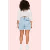 Kadın Büyük Beden Pamuk Denim Şort Yüksek Bel Günlük Stil Hafta Sonu Yaz Aylarının Vazgeçilmezi