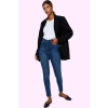 Kadın Care Koleksiyonu Denim Skinny Jean Yüksek Bel Fermuarlı Günlük Yaz Aylarının Vazgeçilmezi