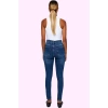 Kadın Care Koleksiyonu Denim Skinny Jean Yüksek Bel Fermuarlı Günlük Yaz Aylarının Vazgeçilmezi