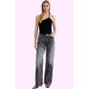 Kadın Care Koleksiyonu Denim Yüksek Bel Wide Leg Jean Pantolon Günlük Kullanım Özel Günler