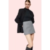 Kadın Cep Detaylı Dokuma Şort Etek Yüksek Bel Smart Casual Yaz Günlük Kullanım Özel Günler