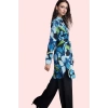 Kadın Çiçekli Desenli Relaxed Gömlek Polyester Yazlık Günlük Hafta Sonu Yaz Aylarının Vazgeçilmezi