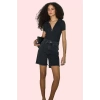 Kadın City Short Denim Şort Yüksek Bel Boru Paça Pamuklu Günlük Kullanım Dayanıklı Malzeme