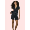 Kadın City Short Denim Şort Yüksek Bel Boru Paça Pamuklu Günlük Kullanım Dayanıklı Malzeme