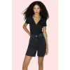 Kadın City Short Denim Şort Yüksek Bel Boru Paça Pamuklu Günlük Kullanım Dayanıklı Malzeme