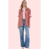 Kadın Çizgili Oversize Gömlek Basic Siluet Uzun Kollu Günlük Kombinler Yaz Aylarının Vazgeçilmezi