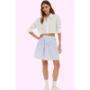 Kadın Çizgili Terrycotton Mini Etek Rahat Kesimiyle Günlük Kullanım İçin Ideal Özel Günler