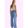 Kadın Çizgili Wide Leg Pantolon Rahatlık ve Şıklık Bir Arada Günlük Kombinler İçin Hafta Sonu