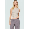 Kadın Crop Bisiklet Yaka Örme Bluz Pamuklu Likralı Penye Günlük Tarz Premium Kalite Trend Tasarım