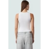 Kadın Crop Bisiklet Yaka Örme Bluz Pamuklu Likralı Penye Günlük Tarz Premium Kalite Trend Tasarım