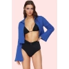 Kadın Crop Gömlek Pamuk Müslin Oversize Uzun Kollu Yaz Plaj Günlük Kullanım Modern Tasarım