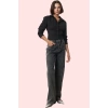 Kadın Crop Gömlek Pamuk Polyester Dokuma Kumaş Şık Tasarım Günlük Kullanım Kaliteli Malzeme