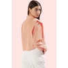 Kadın Crop Gömlek Yaka Düz Desenli Dokuma Terrycotton Kumaş Günlük Kullanım Modern Tasarım