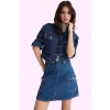 Kadın Denim A line Mini Etek Pamuk Yaz Aylarının Vazgeçilmezi Günlük Kullanım Modern Tasarım
