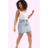 Kadın Denim Etek Yüksek Bel Pamuk Günlük Casual Stil Hafta Sonu Yaz Aylarının Vazgeçilmezi