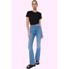 Kadın Denim Flare Jean Pamuk Yüksek Bel Günlük Kaliteli Malzeme Yaz Aylarının Vazgeçilmezi