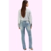 Kadın Denim Flare Jeans Düşük Bel İspanyol Paça Günlük Kullanım Yaz Aylarının Vazgeçilmezi