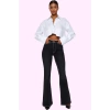 Kadın Denim Flare Pantolon Yüksek Bel Pamuk Rahat Günlük Hafta Sonu Yaz Aylarının Vazgeçilmezi