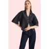 Kadın Denim Gömlek V Yaka Pamuk Regular Boy Günlük Stil Hafta Sonu Yaz Aylarının Vazgeçilmezi