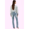 Kadın Denim İspanyol Paça Flare Jeans Düşük Bel Rahat Günlük Stil Yaz Aylarının Vazgeçilmezi