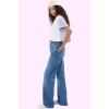 Kadın Denim Jean Pantolon Uzun Boy Geniş Paça Pamuk Günlük Stil Yaz Aylarının Vazgeçilmezi