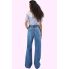 Kadın Denim Jean Pantolon Uzun Boy Geniş Paça Pamuk Günlük Stil Yaz Aylarının Vazgeçilmezi