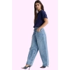 Kadın Denim Jean Uzun Boy Skater Baggy Pamuk Günlük Stil Hafta Sonu Yaz Aylarının Vazgeçilmezi
