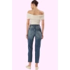 Kadın Denim Mom Jean Pantolon Yüksek Bel Boru Paça Casual Günlük Kullanım Kaliteli Malzeme