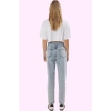 Kadın Denim Mom Jean Pantolon Yüksek Bel Dar Paça Günlük Kullanım Yaz Aylarının Vazgeçilmezi
