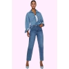 Kadın Denim Mom Jean Pantolon Yüksek Bel Pamuk Günlük Hafta Sonu Yaz Aylarının Vazgeçilmezi