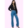 Kadın Denim Pamuk Uzun Boy Yüksek Bel Wide Leg Jean Pantolon Günlük Kullanım Modern Tasarım