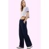 Kadın Denim Pantolon Geniş Paça Yüksek Bel Rahat Kalıp Yaz Günlük Kullanım Kaliteli Malzeme