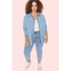 Kadın Denim Polo Yaka Gömlek Pamuk Rahat Kesim Günlük Şıklık Hafta Sonu Yaz Aylarının Vazgeçilmezi