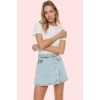 Kadın Denim Şort Etek Yüksek Bel Boru Paça Pamuklu Günlük Kombinler Yaz Aylarının Vazgeçilmezi