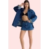 Kadın Denim Şort Etek Yüksek Bel Boru Paça Pamuklu Günlük Kombinler Yaz Aylarının Vazgeçilmezi