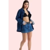 Kadın Denim Şort Etek Yüksek Bel Boru Paça Pamuklu Günlük Kombinler Yaz Aylarının Vazgeçilmezi