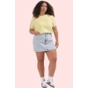 Kadın Denim Şort Etek Yüksek Bel Geniş Paça Pamuklu Günlük Kombinler Yaz Aylarının Vazgeçilmezi
