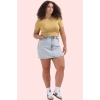 Kadın Denim Şort Etek Yüksek Bel Geniş Paça Pamuklu Günlük Kombinler Yaz Aylarının Vazgeçilmezi